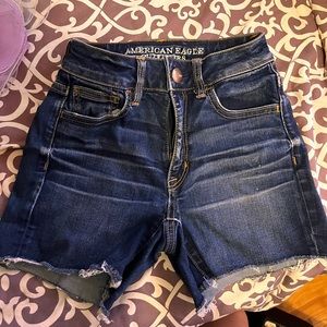 00 american eagle high rise jean shorts